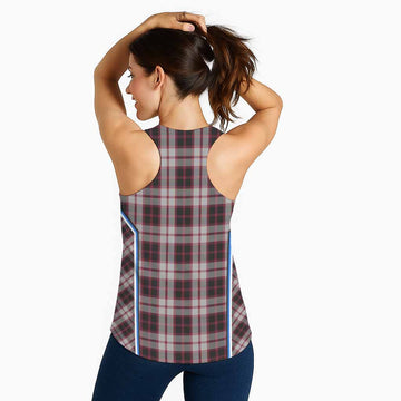 MacPherson (McPherson) Tartan Crest Women Racerback Tanks Scotland Coat of Arm Flag Style - Tartan Vibes Clothing