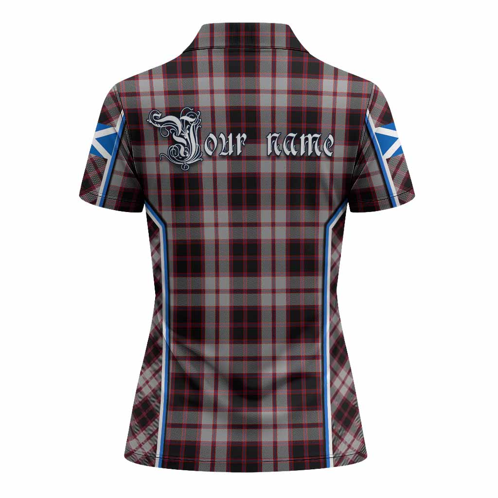 MacPherson (McPherson) Tartan Crest Women's Polo Shirt Scotland Coat of Arm Flag Style - Tartan Vibes Clothing