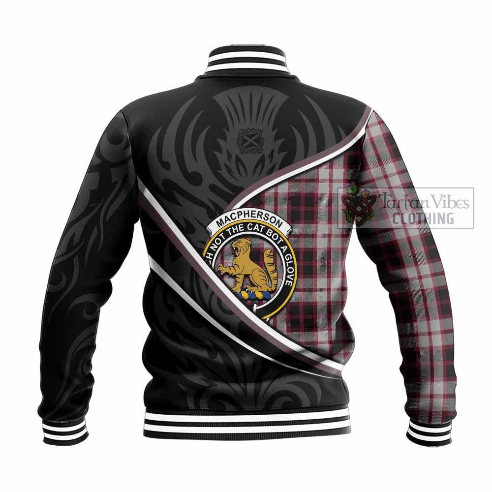 MacPherson (McPherson) Tartan Family Crest Baseball Jacket Celtic Scottish Thistle Floral - Tartan Vibes Clothing
