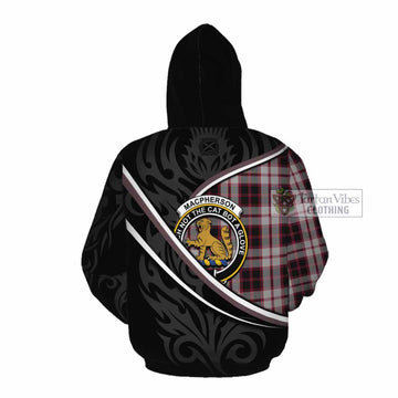 MacPherson (McPherson) Tartan Family Crest Cotton Hoodie Celtic Scottish Thistle Floral