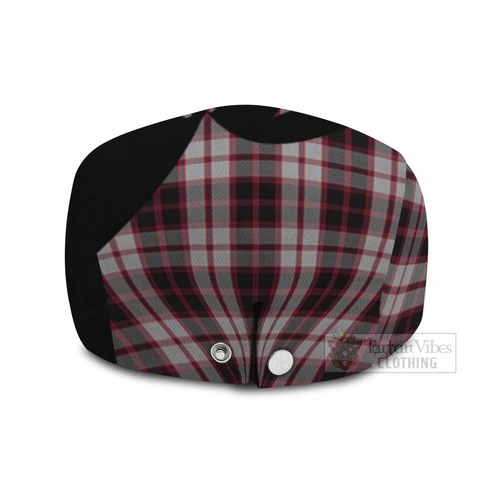 MacPherson (McPherson) Tartan Family Crest Flat Cap, Jeff Cap Scotland Thistle Floral
