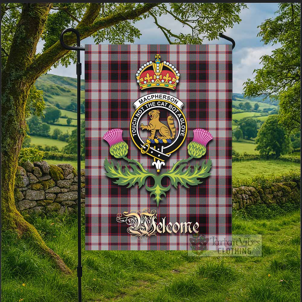 MacPherson (McPherson) Tartan Family Crest Garden Flag Royal Thistle Welcome Style - Tartan Vibes Clothing