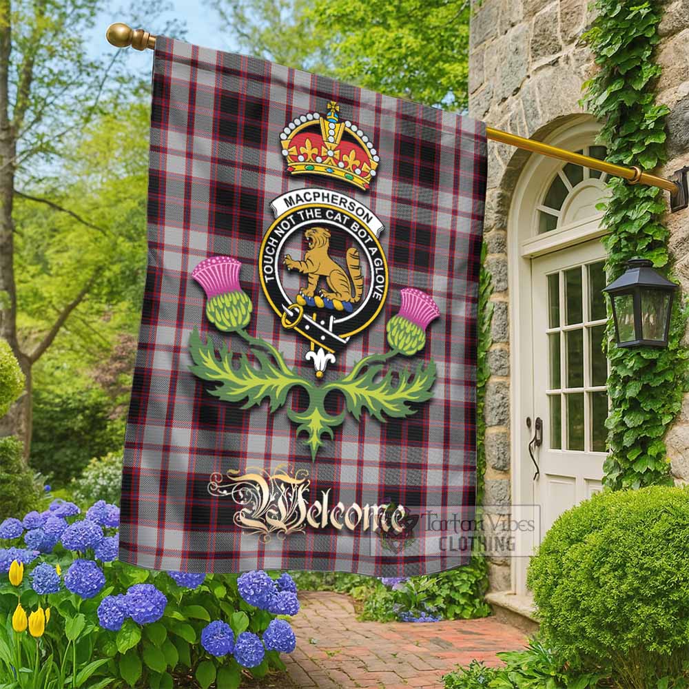MacPherson (McPherson) Tartan Family Crest Garden Flag Royal Thistle Welcome Style - Tartan Vibes Clothing