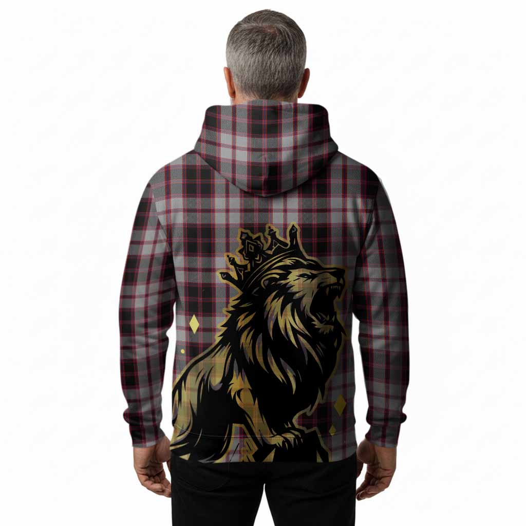 MacPherson (McPherson) Tartan Family Crest Hoodie Crowned Lion Roaring