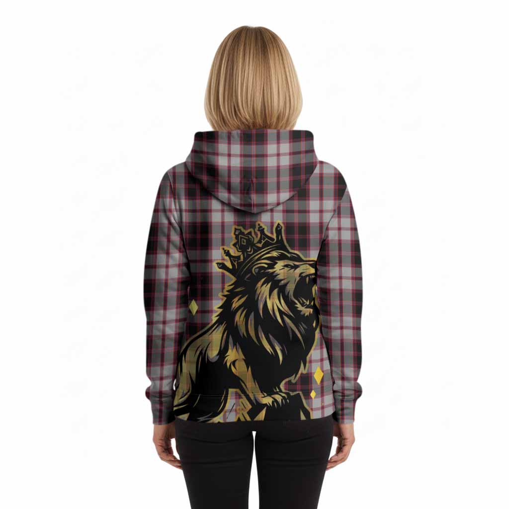 MacPherson (McPherson) Tartan Family Crest Hoodie Crowned Lion Roaring