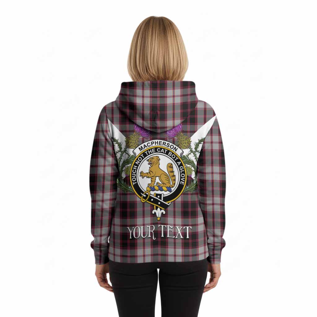 MacPherson (McPherson) Tartan Family Crest Hoodie Scottish Burns Night Thistle Floral