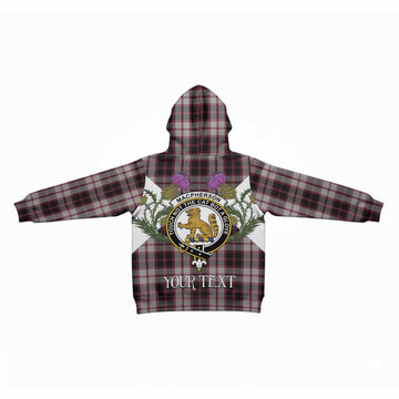 MacPherson (McPherson) Tartan Family Crest Kid Hoodie Scottish Burns Night Thistle Floral