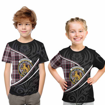MacPherson (McPherson) Tartan Family Crest Kid T-shirt Celtic Scottish Thistle Floral