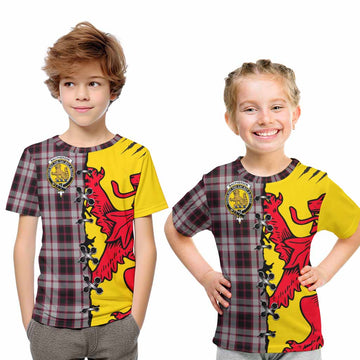 MacPherson (McPherson) Tartan Family Crest Kid T-shirt Lion Rampant Honor