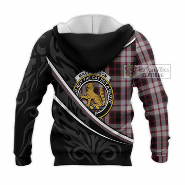 MacPherson (McPherson) Tartan Family Crest Knitted Hoodie Celtic Scottish Thistle Floral - Tartan Vibes Clothing