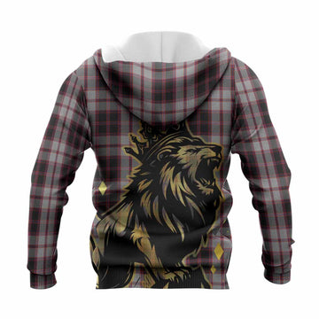 MacPherson (McPherson) Tartan Family Crest Knitted Hoodie Crowned Lion Roaring