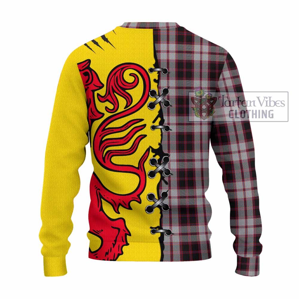 MacPherson (McPherson) Tartan Family Crest Knitted Sweater Lion Rampant Honor - Tartan Vibes Clothing