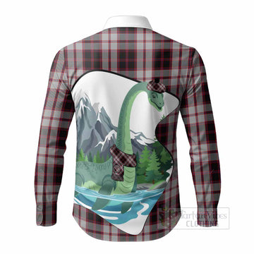 MacPherson (McPherson) Tartan Family Crest Long Sleeve Button Shirts Nessie Scottish Loch Ness Monster