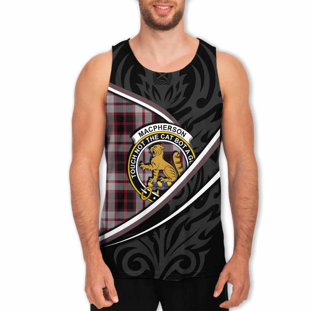 MacPherson (McPherson) Tartan Family Crest Men Tank Top Celtic Scottish Thistle Floral - Tartan Vibes Clothing