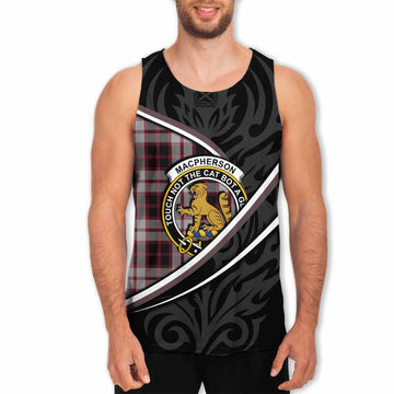 MacPherson (McPherson) Tartan Family Crest Men Tank Top Celtic Scottish Thistle Floral