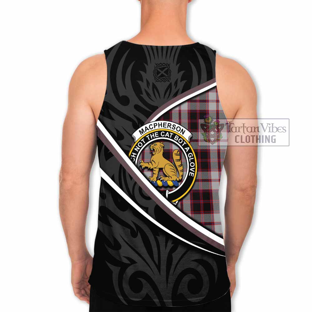 MacPherson (McPherson) Tartan Family Crest Men Tank Top Celtic Scottish Thistle Floral - Tartan Vibes Clothing