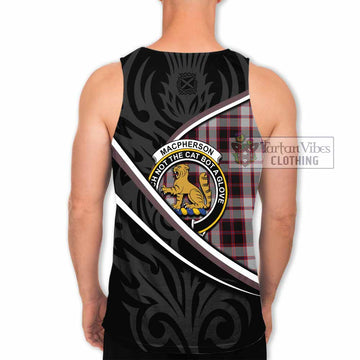 MacPherson (McPherson) Tartan Family Crest Men Tank Top Celtic Scottish Thistle Floral