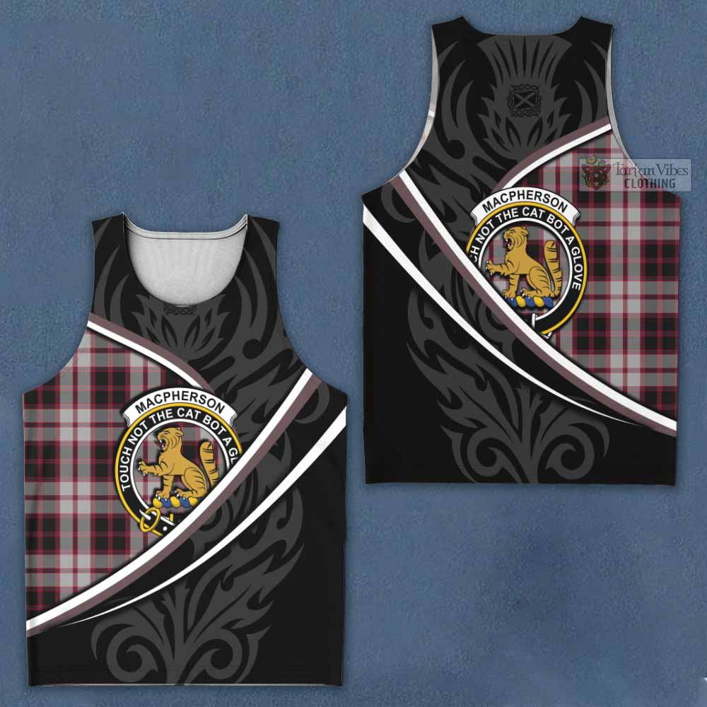 MacPherson (McPherson) Tartan Family Crest Men Tank Top Celtic Scottish Thistle Floral - Tartan Vibes Clothing