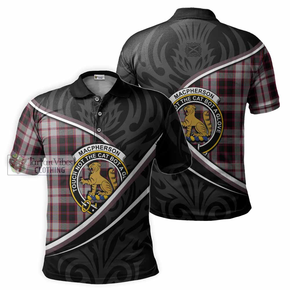 MacPherson (McPherson) Tartan Family Crest Polo Shirt Celtic Scottish Thistle Floral - Tartan Vibes Clothing