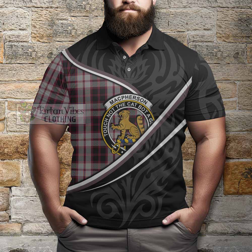 MacPherson (McPherson) Tartan Family Crest Polo Shirt Celtic Scottish Thistle Floral - Tartan Vibes Clothing