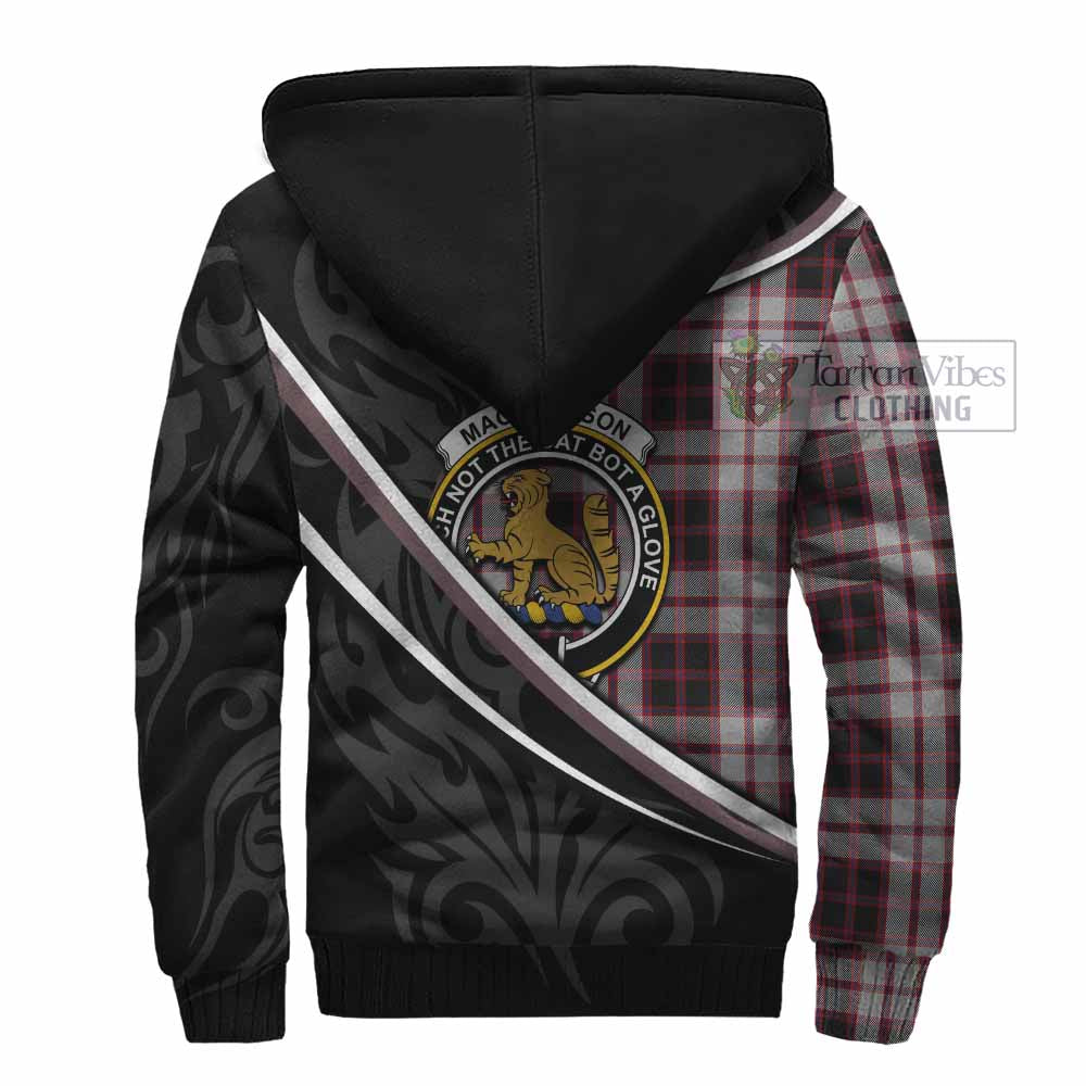 MacPherson (McPherson) Tartan Family Crest Sherpa Hoodie Celtic Scottish Thistle Floral - Tartan Vibes Clothing