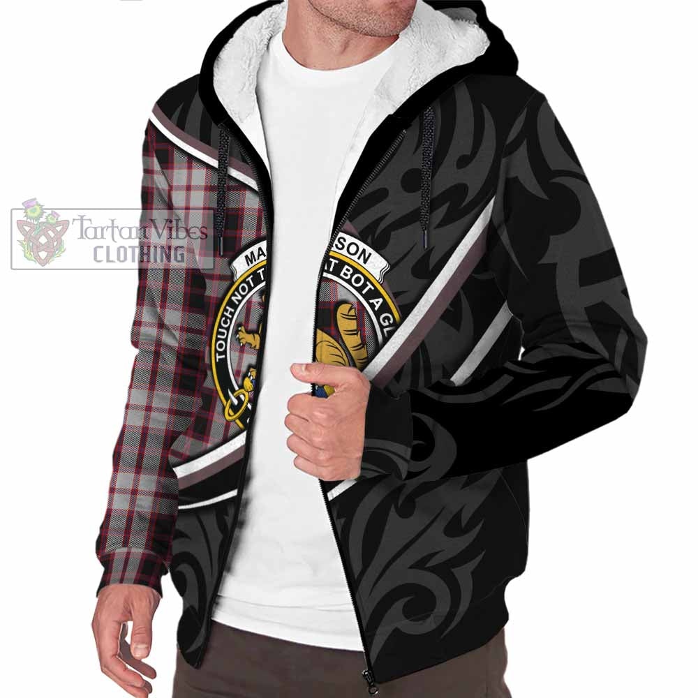 MacPherson (McPherson) Tartan Family Crest Sherpa Hoodie Celtic Scottish Thistle Floral - Tartan Vibes Clothing