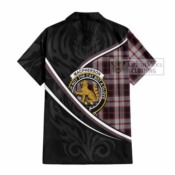 MacPherson (McPherson) Tartan Family Crest Hawaiian Shirt Celtic Scottish Thistle Floral