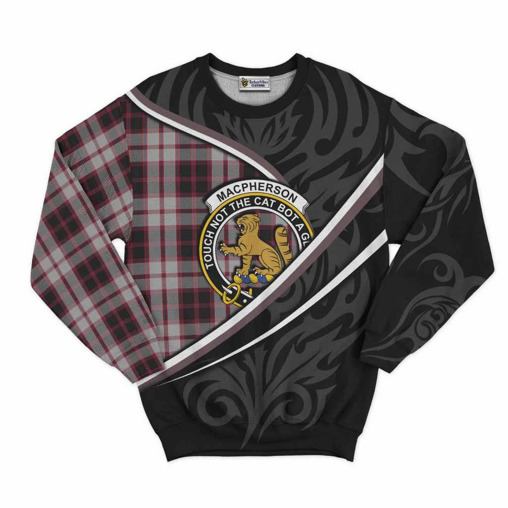 MacPherson (McPherson) Tartan Family Crest Sweatshirt Celtic Scottish Thistle Floral - Tartan Vibes Clothing