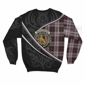 MacPherson (McPherson) Tartan Family Crest Sweatshirt Celtic Scottish Thistle Floral