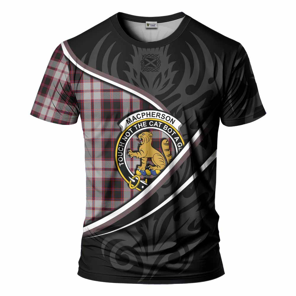 MacPherson (McPherson) Tartan Family Crest T-shirt Celtic Scottish Thistle Floral - Tartan Vibes Clothing