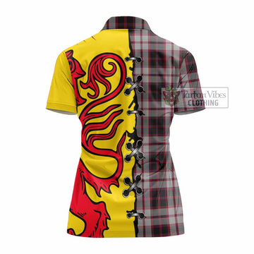 MacPherson (McPherson) Tartan Family Crest Women's Polo Shirt Lion Rampant Honor