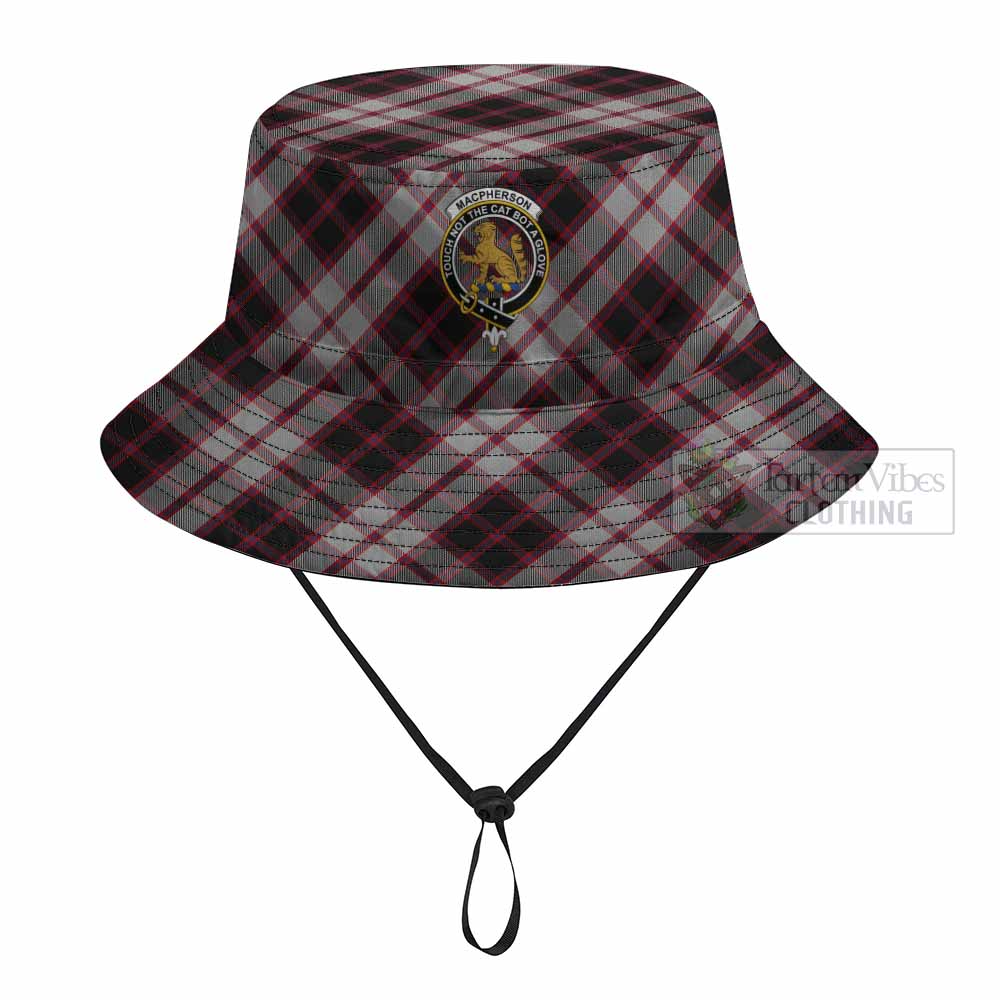 MacPherson (McPherson) Tartan Fishing Hat with Family Crest