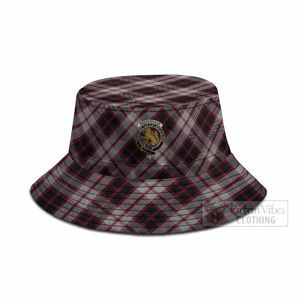 MacPherson (McPherson) Tartan Fishing Hat with Family Crest