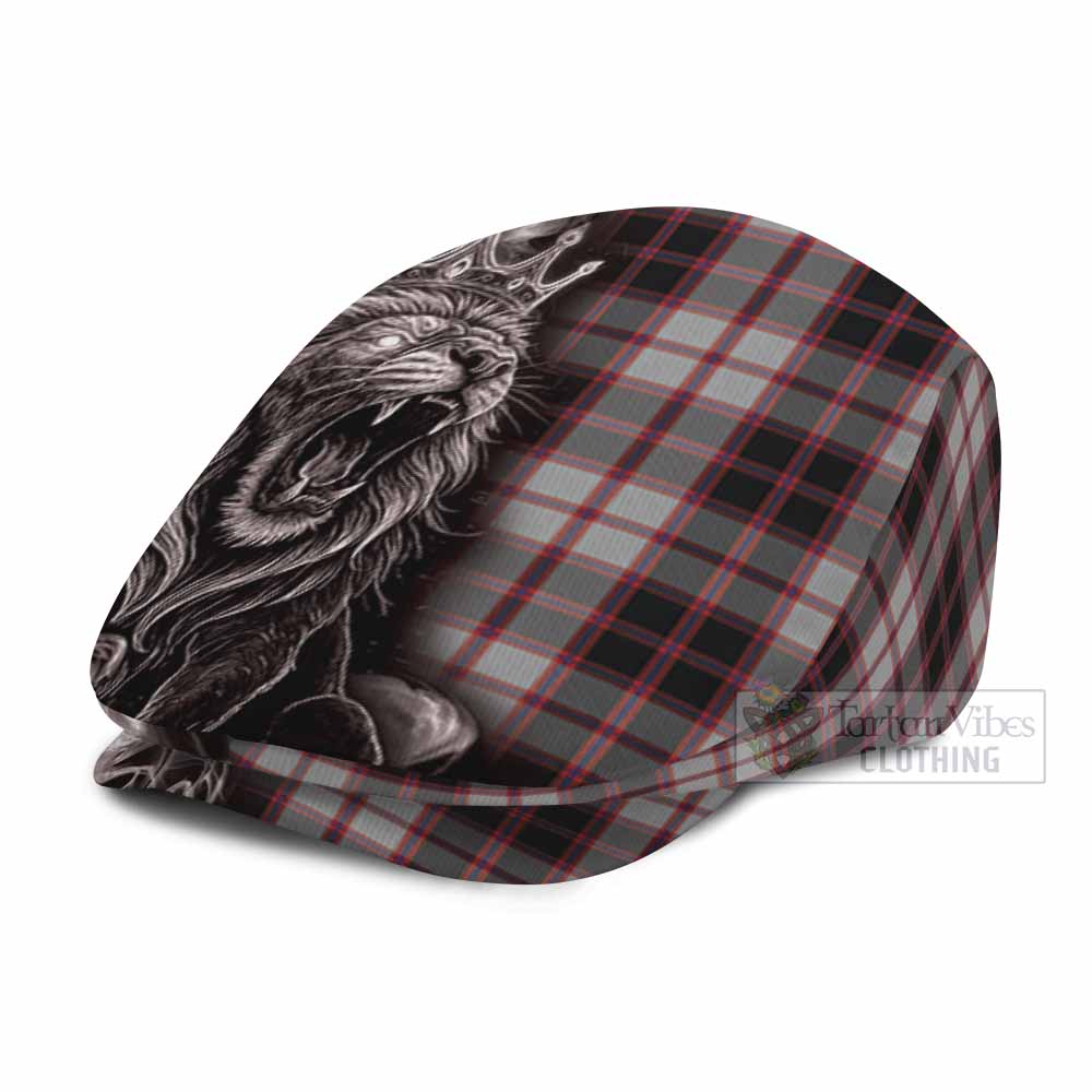 MacPherson (McPherson) Tartan Flat Cap, Jeff Cap Roaring Lion Heritage