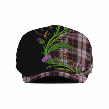 MacPherson (McPherson) Tartan Flat Cap, Jeff Cap Scottish Thistle Pride Heritage Art