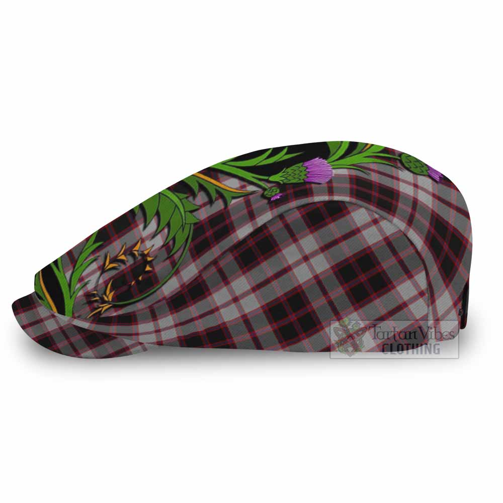 MacPherson (McPherson) Tartan Flat Cap, Jeff Cap Scottish Thistle Pride Heritage Art - Tartan Vibes Clothing
