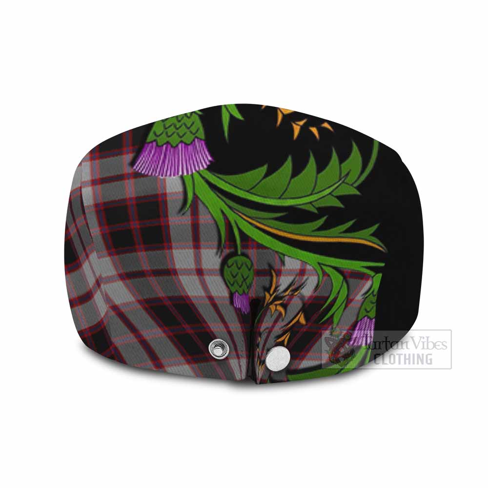 MacPherson (McPherson) Tartan Flat Cap, Jeff Cap Scottish Thistle Pride Heritage Art - Tartan Vibes Clothing