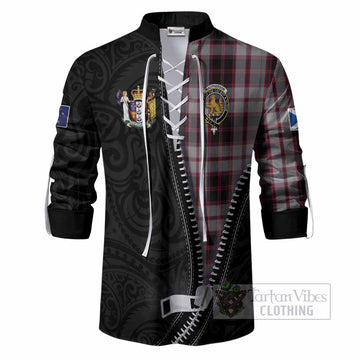 MacPherson (McPherson) Tartan Ghillie Shirt New Zealand Pattern Unique Zipper Stylized