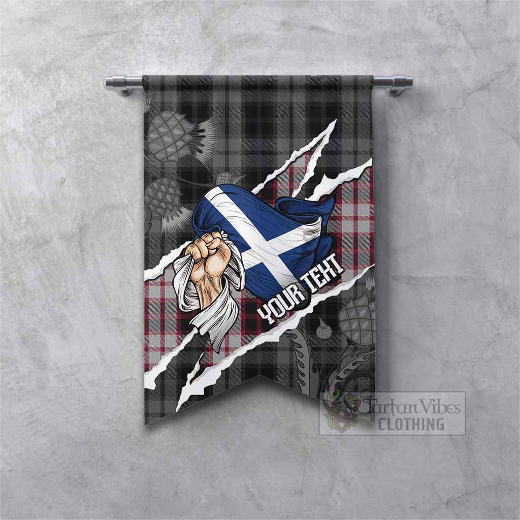 MacPherson (McPherson) Tartan Gonfalon Hands with Scotland National Flags Fishtail - Tartan Vibes Clothing