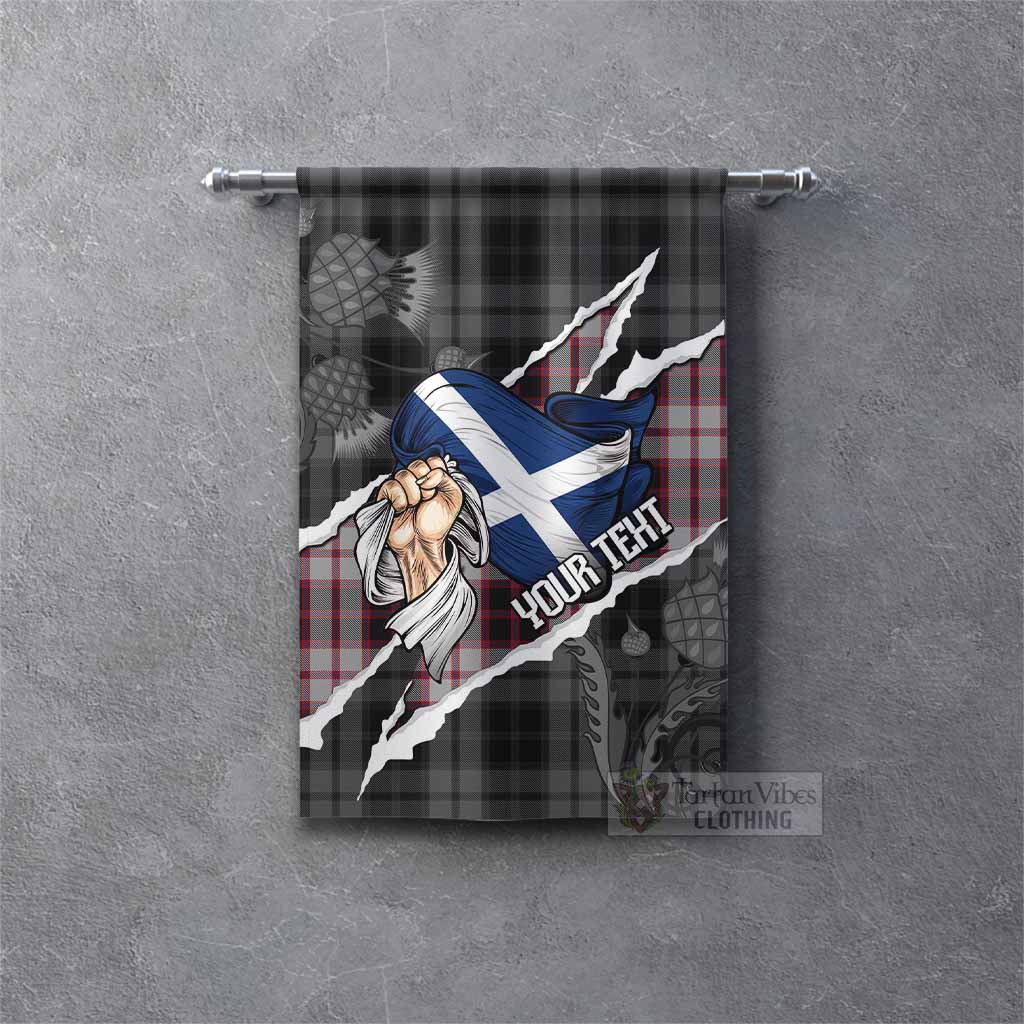 MacPherson (McPherson) Tartan Gonfalon Hands with Scotland National Flags Rectangle - Tartan Vibes Clothing