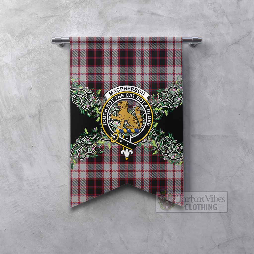 MacPherson (McPherson) Tartan Gonfalon Thistle Scottish Spirit Fishtail - Tartan Vibes Clothing