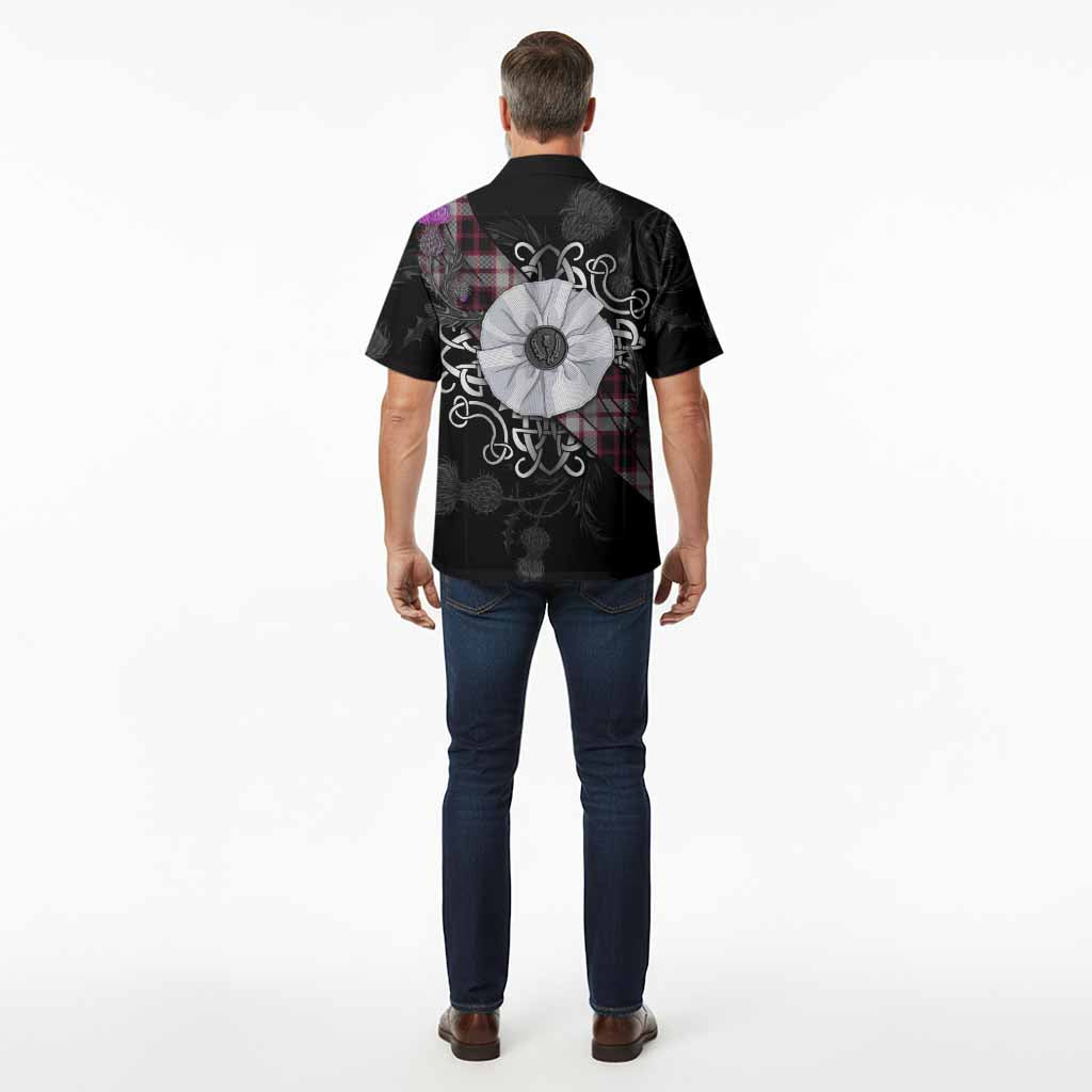 MacPherson (McPherson) Tartan Hawaiian Shirt Jacobite White Rose - Tartan Vibes Clothing