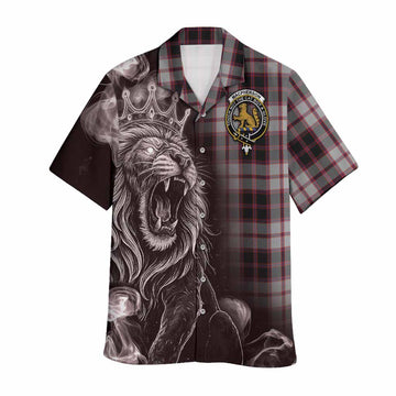 MacPherson (McPherson) Tartan Hawaiian Shirt Roaring Lion Heritage