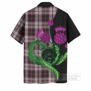 MacPherson (McPherson) Tartan Hawaiian Shirt Traditional Scottish Thistle