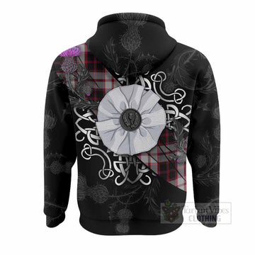 MacPherson (McPherson) Tartan Hoodie Jacobite White Rose - Tartan Vibes Clothing