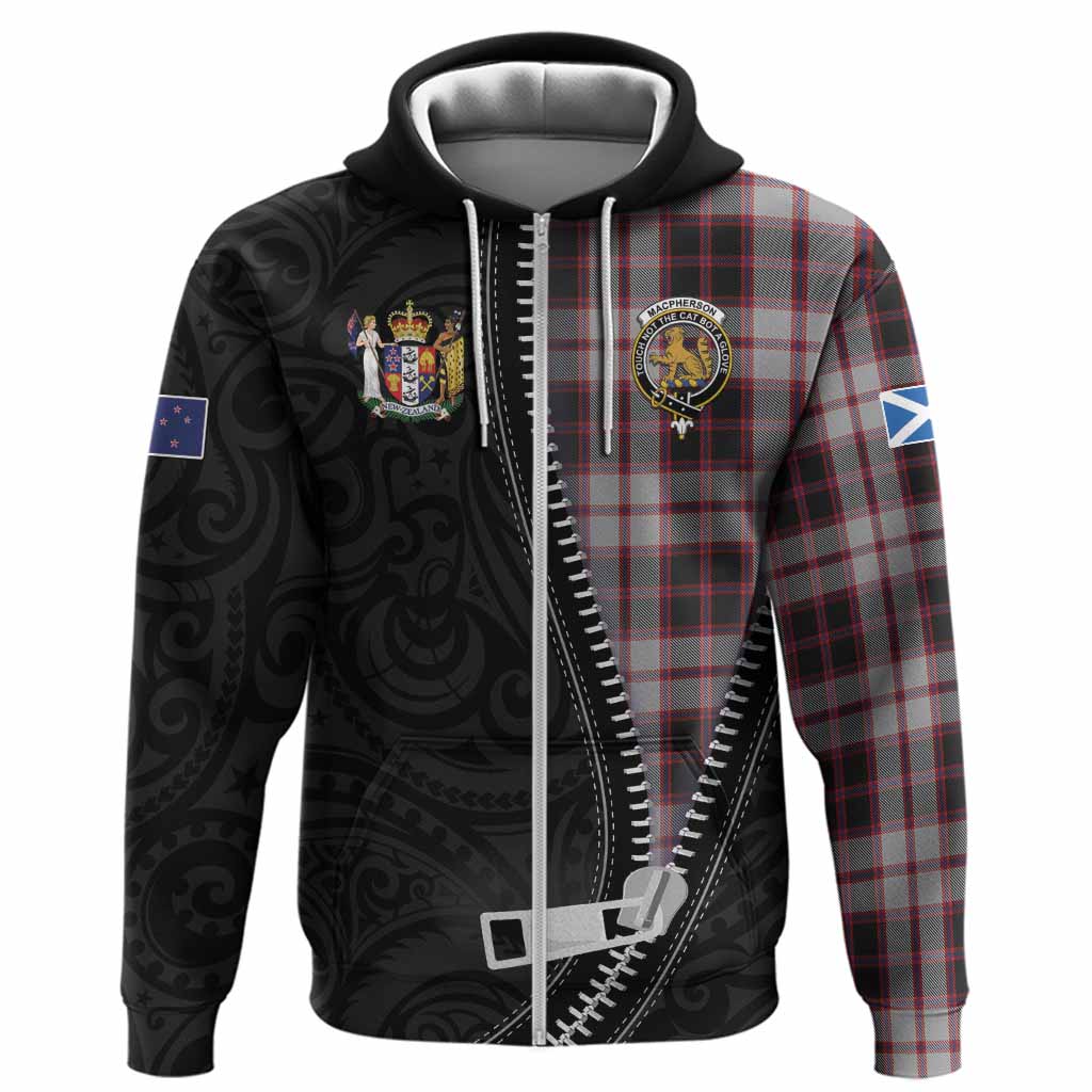 MacPherson (McPherson) Tartan Hoodie New Zealand Pattern Unique Zipper Stylized