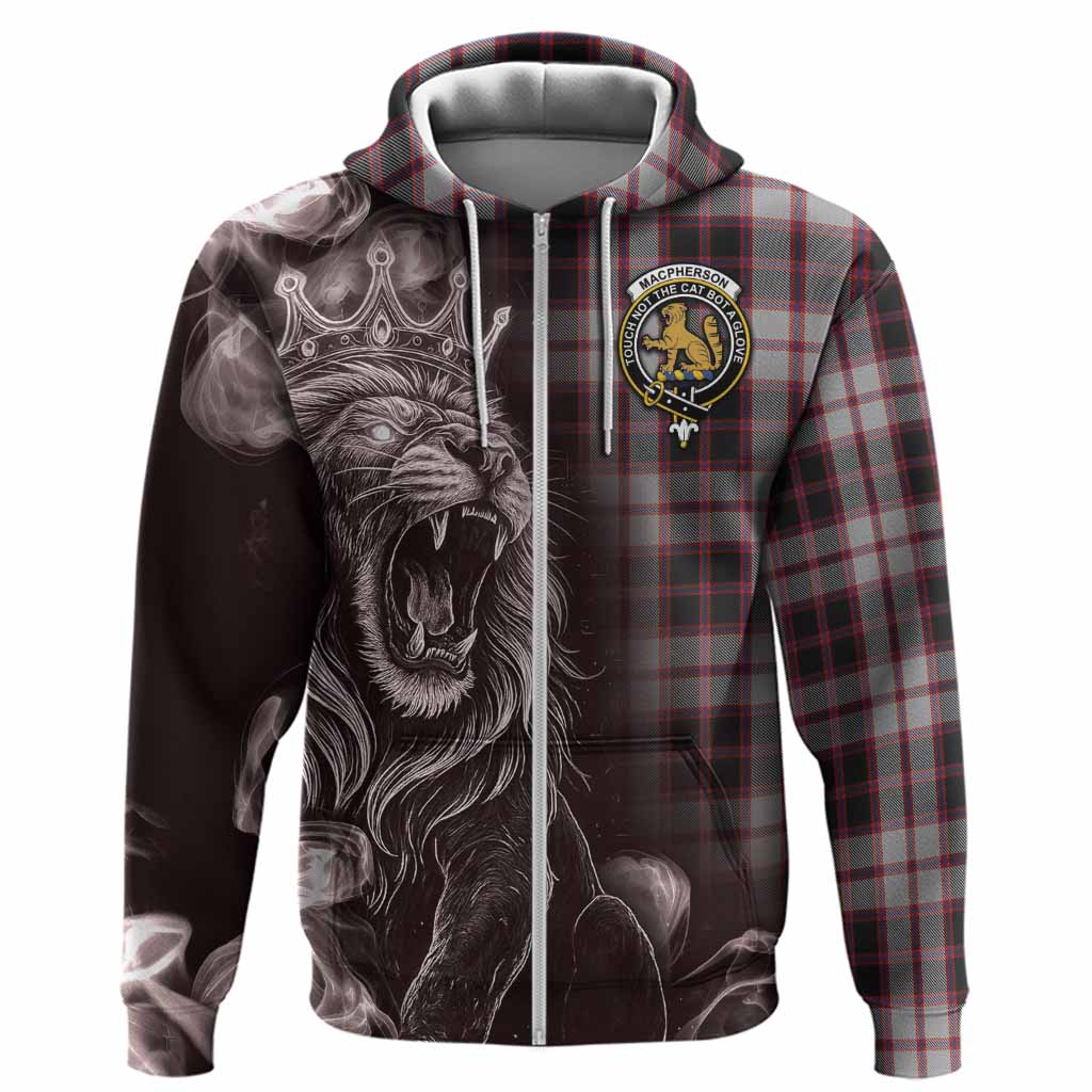 MacPherson (McPherson) Tartan Hoodie Roaring Lion Heritage