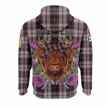 MacPherson (McPherson) Tartan Hoodie Scottish Thistle Heilan Coo