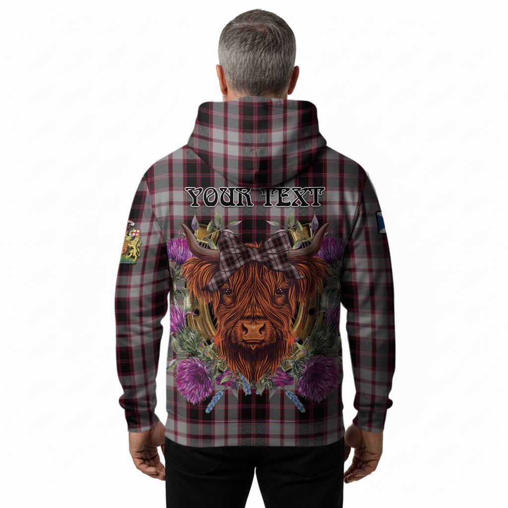 MacPherson (McPherson) Tartan Hoodie Scottish Thistle Heilan Coo