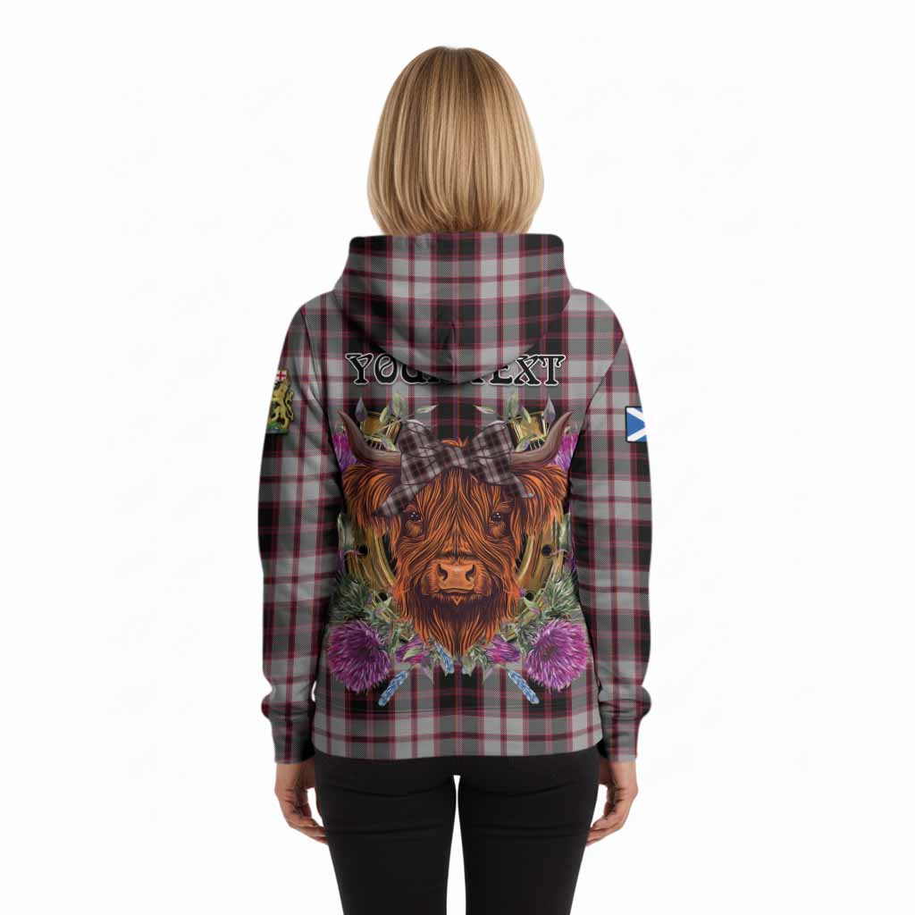 MacPherson (McPherson) Tartan Hoodie Scottish Thistle Heilan Coo